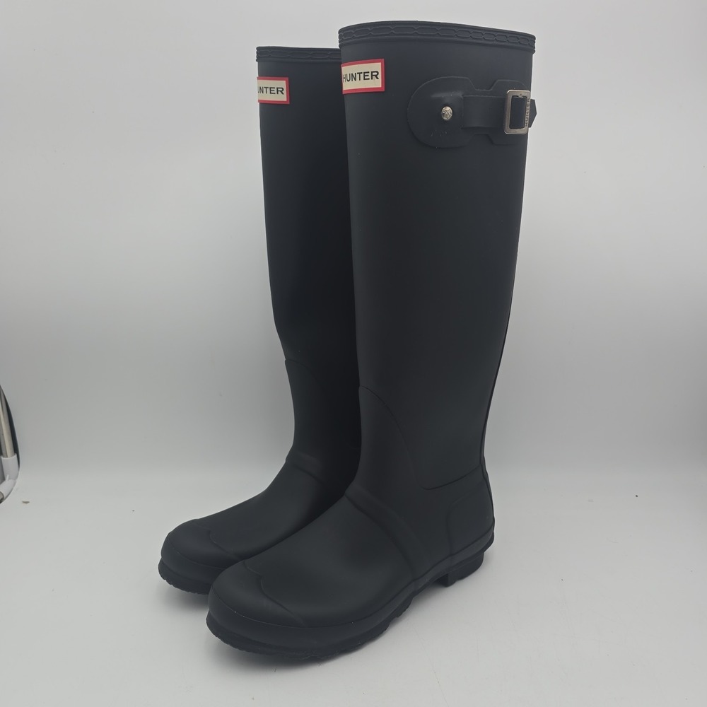 Hunter Original Tall Matte Black Rain Boots Size US 8 / EU 39 / UK 6